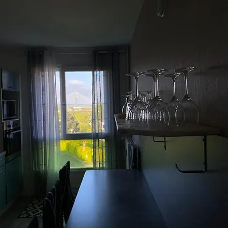 Lägenhet Vue Exceptionnelle Sur Le Pont De Normandie Honfleur